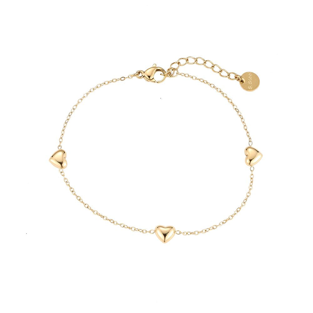 Tri-Heart Edelstahl Armband