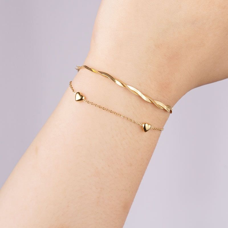 Tri-Heart Edelstahl Armband