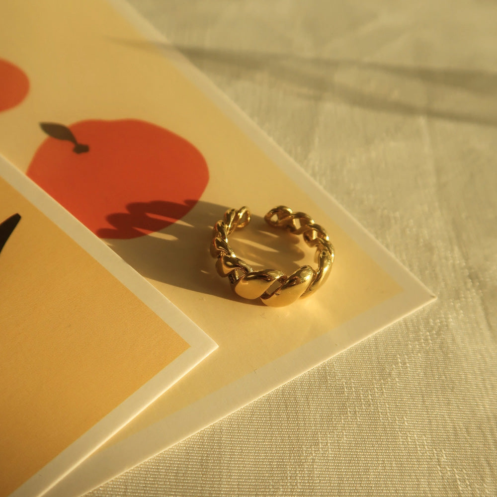 Allura Twist Edelstahl Ring