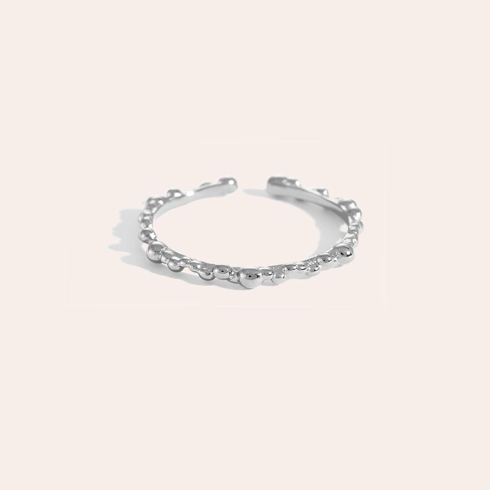 Tiny Dots Edelstahl Ring