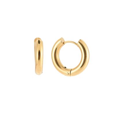 Simple Hoop Edelstahl Ohrringe