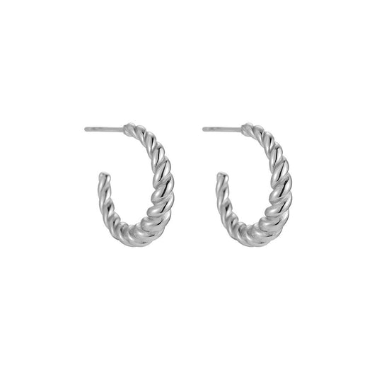 Spiral Stretch Pastry Edelstahl Ohrringe