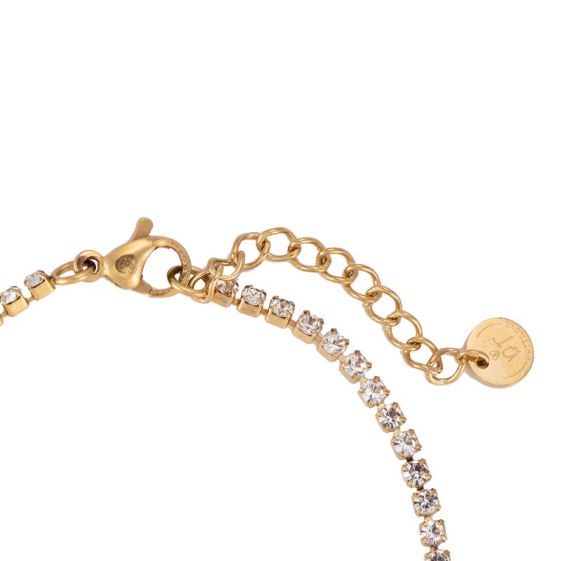 Fine Tennis Edelstahl Armband