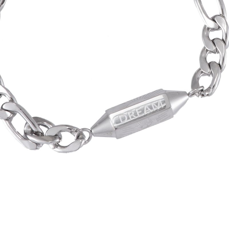 Dream Big Hexagon Chain Edelstahl Armband