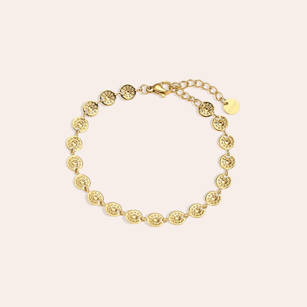 Mini Coins Edelstahl Armband