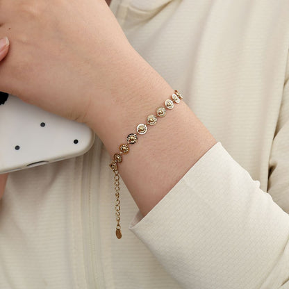 Mini Coins Edelstahl Armband