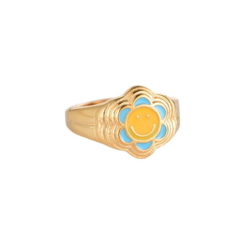 Sunny Smile Edelstahl Ring