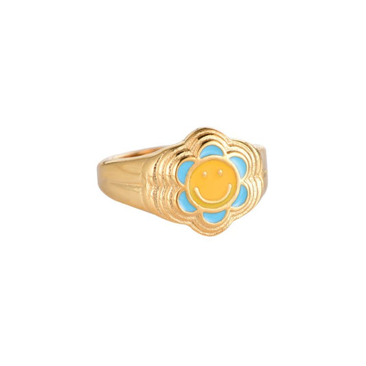 Sunny Smile Edelstahl Ring