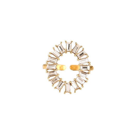 Diamond Eye Edelstahl Ring