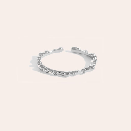 Tiny Dots Edelstahl Ring