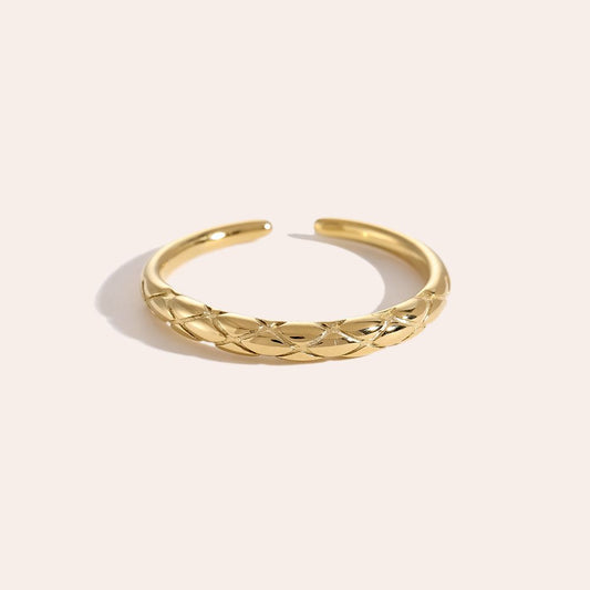Simple Twist Edelstahl Ring