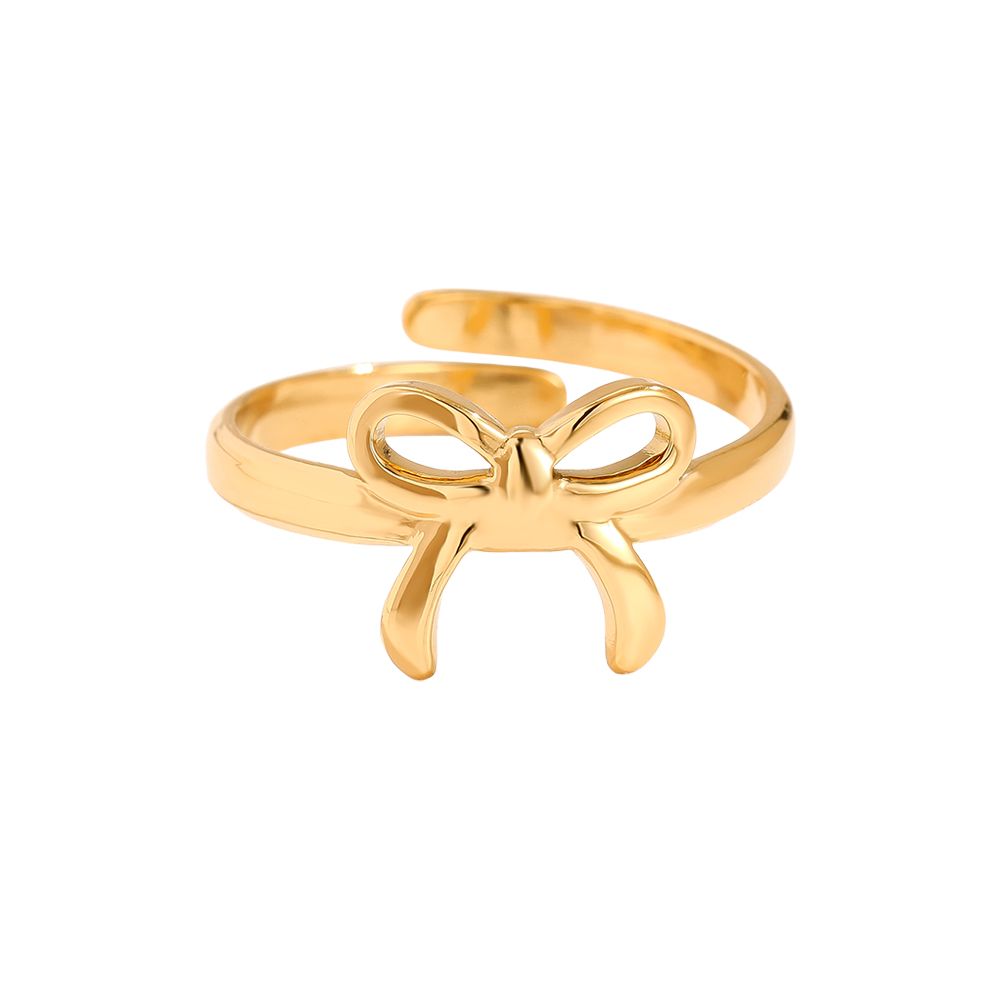 Nice Bowtie Edelstahl Ring
