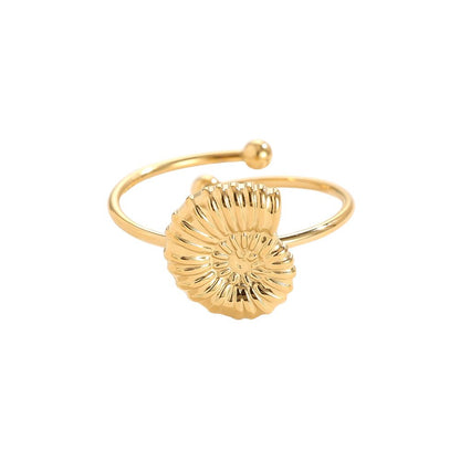 Right Conch Edelstahl Ring