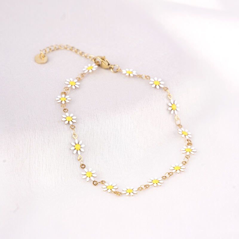 Daisy Loop Edelstahl Fußkette