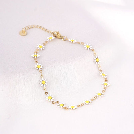 Daisy Loop Edelstahl Fußkette