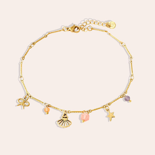 Sweet Charms Edelstahl Fußkette