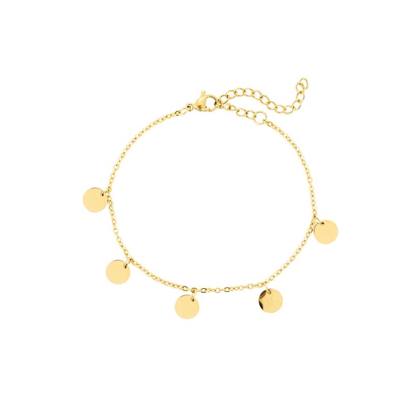 Plättchen Edelstahl-Armband