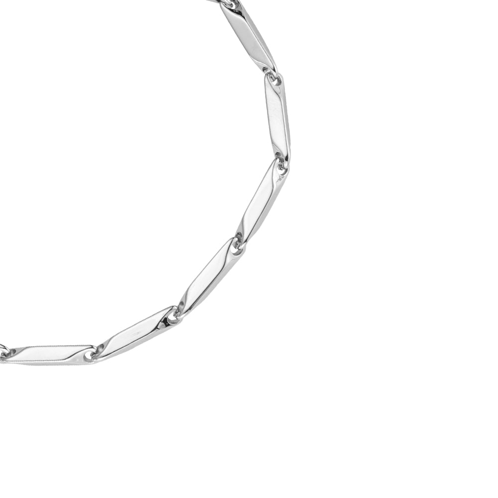 Zigzag Chain Edelstahl Armband